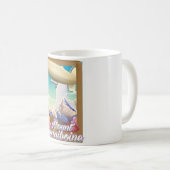 Mount Assiniboine Blimp Urlaubsposter Kaffeetasse (VorderseiteRechts)