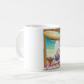 Mount Assiniboine Blimp Urlaubsposter Kaffeetasse (Vorderseite Links)