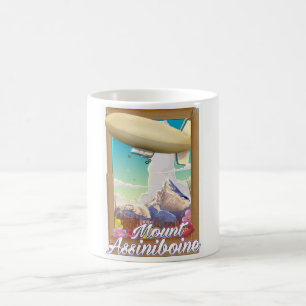 Mount Assiniboine Blimp Urlaubsposter Kaffeetasse