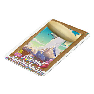 Mount Assiniboine Blimp Urlaubsposter Magnet