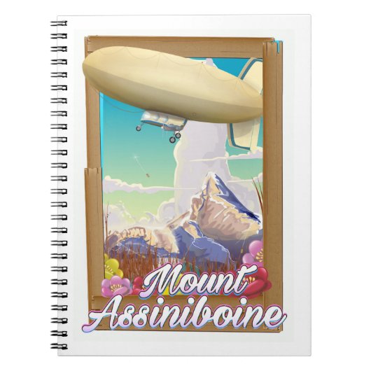 Mount Assiniboine Blimp Urlaubsposter Notizblock (Vorderseite)
