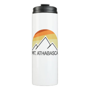 Mount Athabasca Alberta Retro Thermosbecher