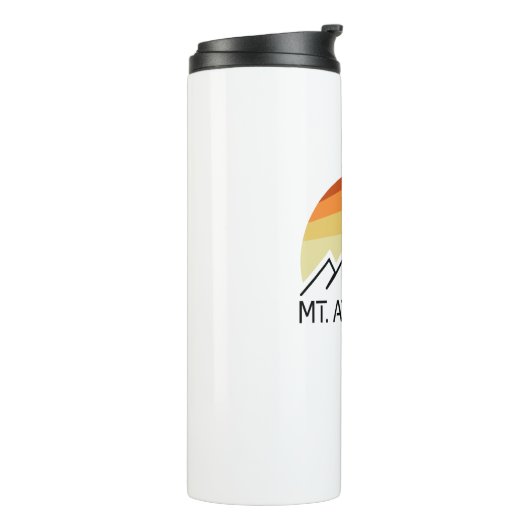 Mount Athabasca Alberta Retro Thermosbecher (Nach links gedreht)