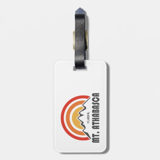 Mount Athabasca Gepäckanhänger (Rückseite vertikal)