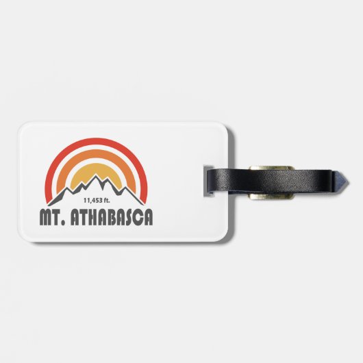 Mount Athabasca Gepäckanhänger (Rückseite horizontal)
