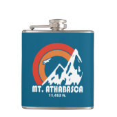 Mount Athabasca Sun Eagle Flachmann (Vorderseite)