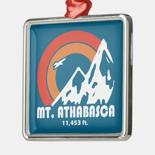 Mount Athabasca Sun Eagle Ornament Aus Metall (Links)