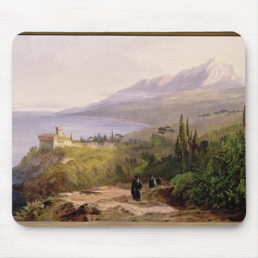 Mount Athos und das Kloster von Stavroniketes, 18 Mousepad (Vorne)