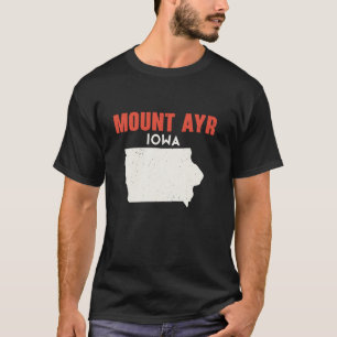 Mount Ayr Iowa USA Staat Amerika Reisen Iowan T-Shirt