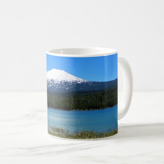 Mount Bachelor, OR Kaffeetasse (VorderseiteRechts)