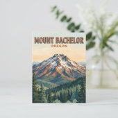 Mount Bachelor Oregon Postkarte (Stehend Vorderseite)