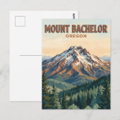 Mount Bachelor Oregon Postkarte (Vorne/Hinten)