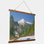 Mount Baker Bergwelt Landschaft Fotografie Wandteppich Mit Holzrahmen (Gewinkelt)