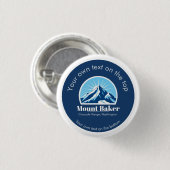Mount Baker Cascade Washington Skigebiet Button (Vorne & Hinten)