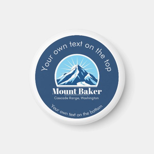 Mount Baker Cascade Washington Skigebiet Magnet (Vorne)