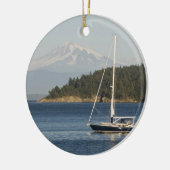Mount Baker dominiert Landschaft Keramik Ornament (Links)