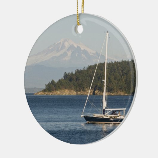 Mount Baker dominiert Landschaft Keramik Ornament (Links)