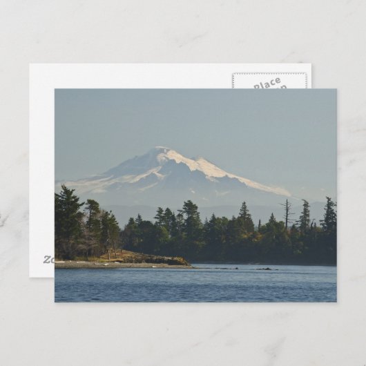 Mount Baker dominiert Landschaft Postkarte (Vorne/Hinten)