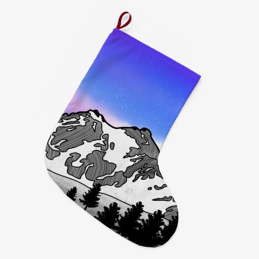 Mount Baker Großer Weihnachtsstrumpf (Vorderansicht (hängend))