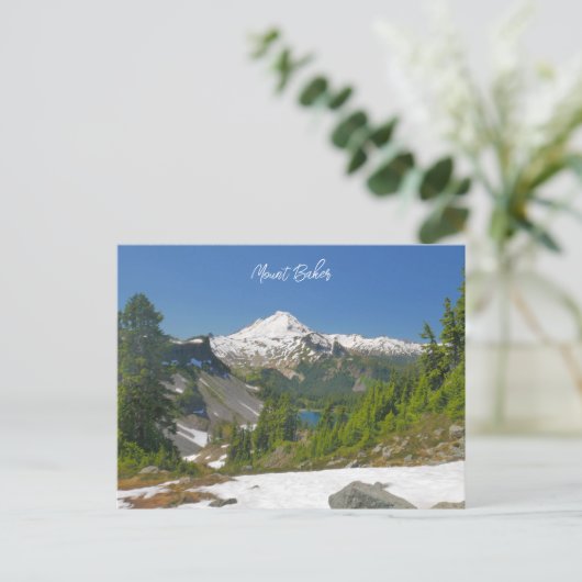 Mount Baker Mountain Landschaftsfotografie Postkarte (Stehend Vorderseite)