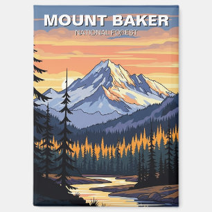 Mount Baker National Forest Washington Reise Magnet