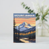 Mount Baker National Forest Washington Reise Postkarte (Stehend Vorderseite)