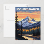 Mount Baker National Forest Washington Reise Postkarte (Vorne/Hinten)
