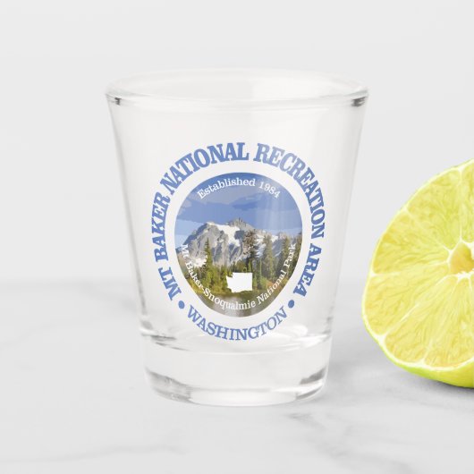 Mount Baker NRA Schnapsglas (Vorderseite)