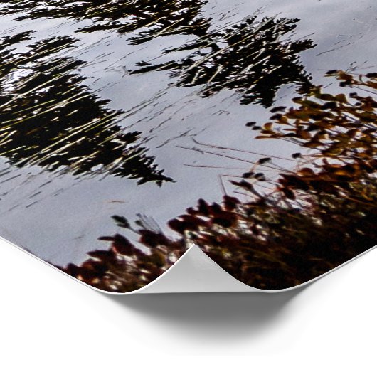 Mount Baker reflektiert Poster (Ecke)