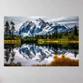 Mount Baker reflektiert Poster (Vorne)