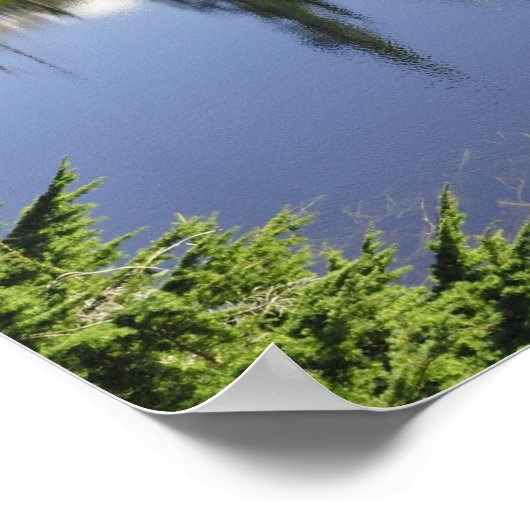 Mount Baker-Snoqualmie-Nationalwald Poster (Ecke)