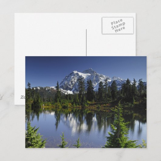 Mount Baker-Snoqualmie-Nationalwald Postkarte (Vorne/Hinten)