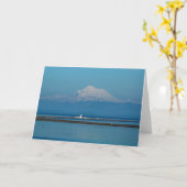 Mount Baker und Dungeness Lighthouse - rahmen Karte (Gelbe Blume)