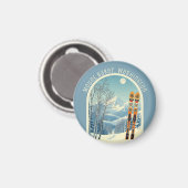 Mount Baker Washington Cascades ski souvenir  Magnet (Vorderseite/Rückseite)