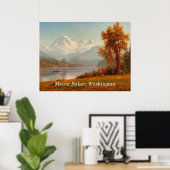 Mount Baker, Washington, Fine Art, Poster (Heimbüro)