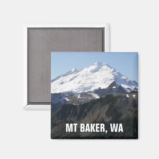 Mount Baker, Washington Foto Magnet (Vorderseite/Rückseite)
