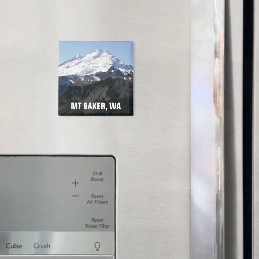 Mount Baker, Washington Foto Magnet (In Situ (Kühlschrank))