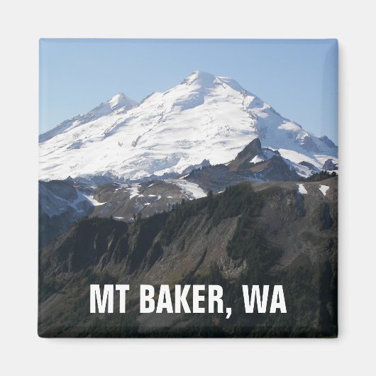 Mount Baker, Washington Foto Magnet (Vorne)