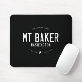 Mount Baker Washington Grafik erschüttert Vintag Mousepad (Mit Mouse)