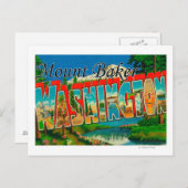 Mount Baker, Washington - Große Briefszenen Postkarte (Vorne/Hinten)
