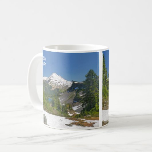 Mount Baker Washington Landscape Foto Kaffeetasse (Vorderseite Links)