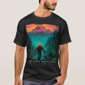 Mount Baker Washington Sasquatch T-Shirt mit Lands (Vorderseite)