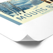 Mount Baker Washington ski resort Poster (Ecke)