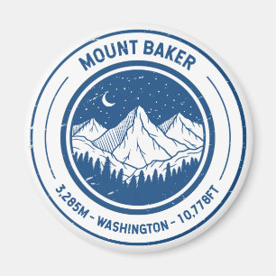Mount Baker Washington Wandern Skifahren Magnet