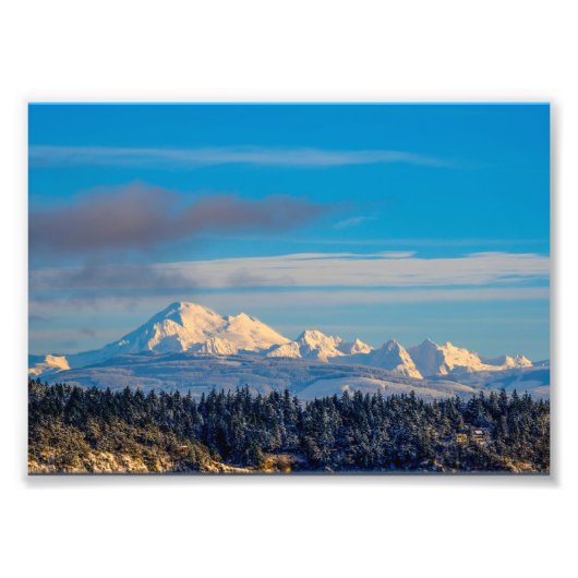Mount Baker Winter Fotodruck (Vorne)