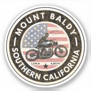 Mount Baldy Motorrad, Montana Alpine Pass Aufkleber