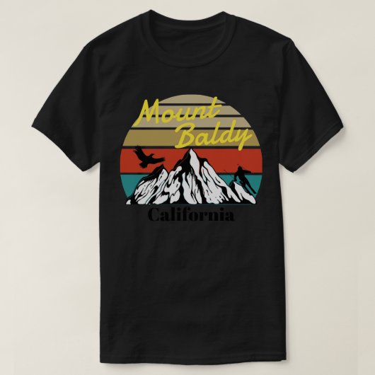 Mount Baldy ski Kalifornien T-Shirt (Design vorne)