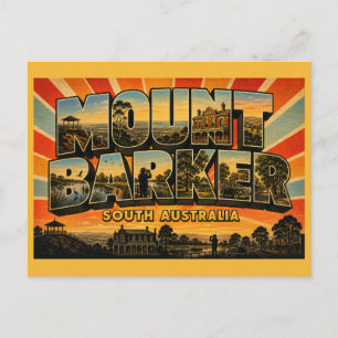 Mount Barker SA Adelaide Hills Vintage Postkarte