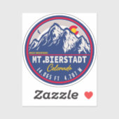 Mount Bierstadt - Colorado 14ers Fourteener Sunset Aufkleber (Blatt)