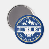 Mount Blue Sky Colorado Elev 4348 m Magnet (Vorderseite/Rückseite)